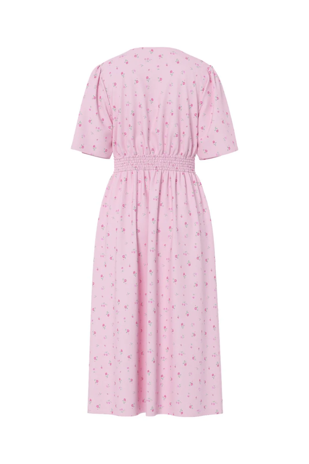 Pieces - Pctala Ss Midi Dress - 4996439 Roseate Spoonbill Flower - Image 2