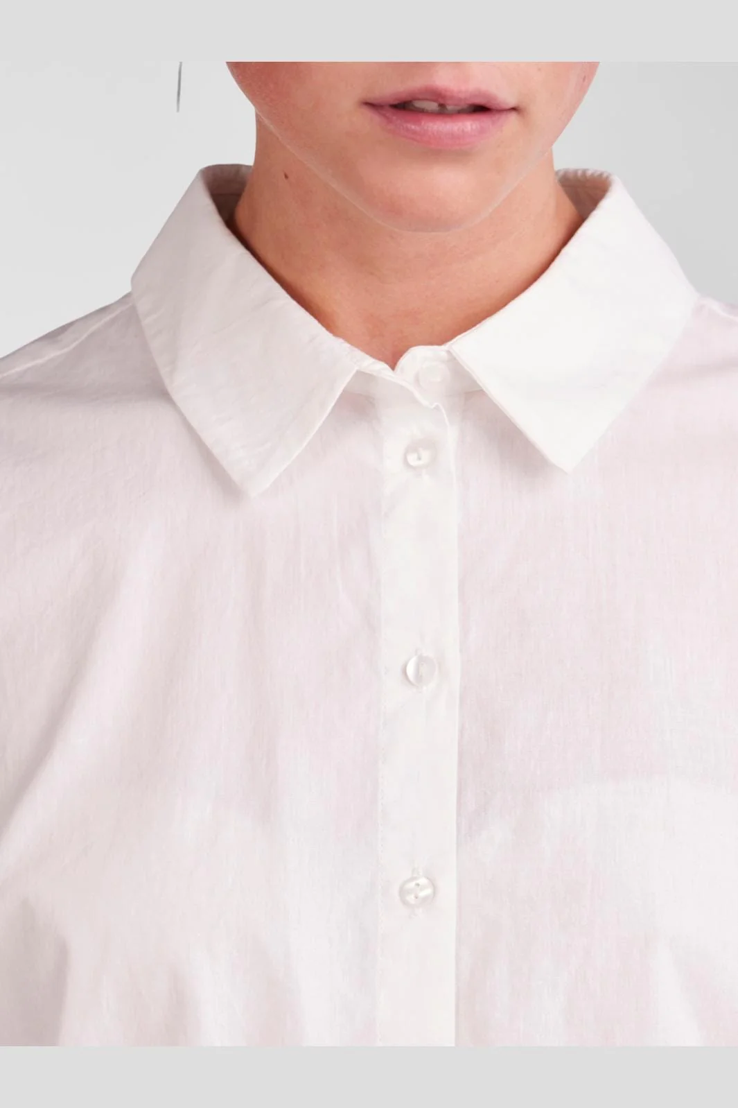 Pieces - Pctanne Ls Loose Shirt - 4121209 Cloud Dancer - Image 6