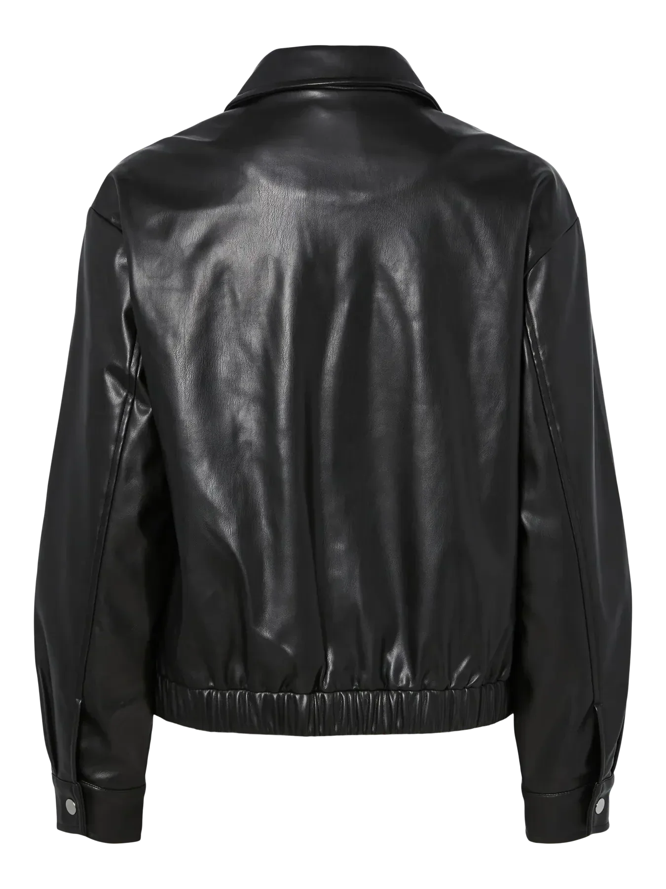 Pieces - Pcvera Bomber Jacket Wb Pu - 4899413 Black - Image 2