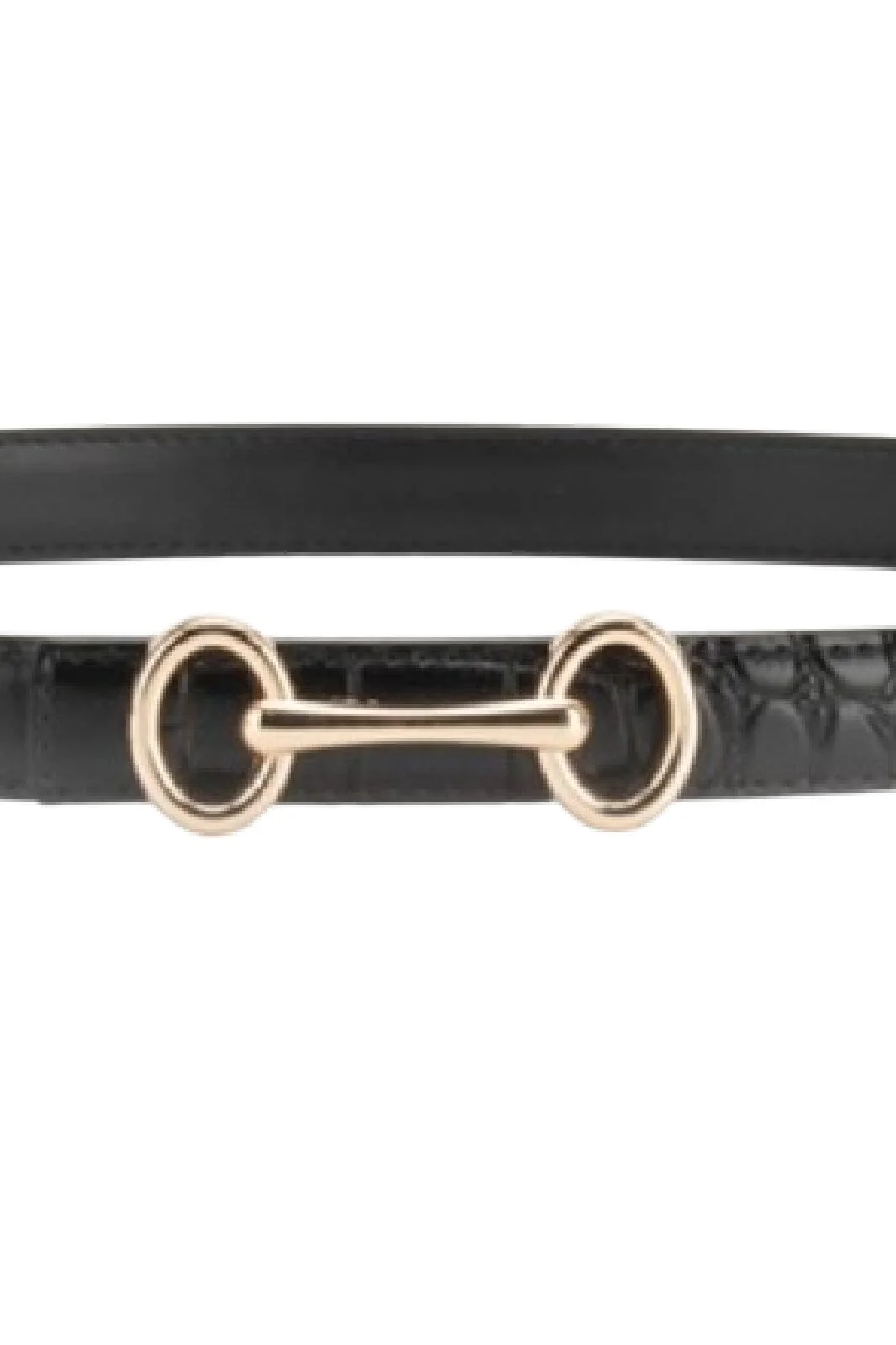 Plissé Copenhagen - Grace Croco Belt 70-820-631 - Black - Image 2