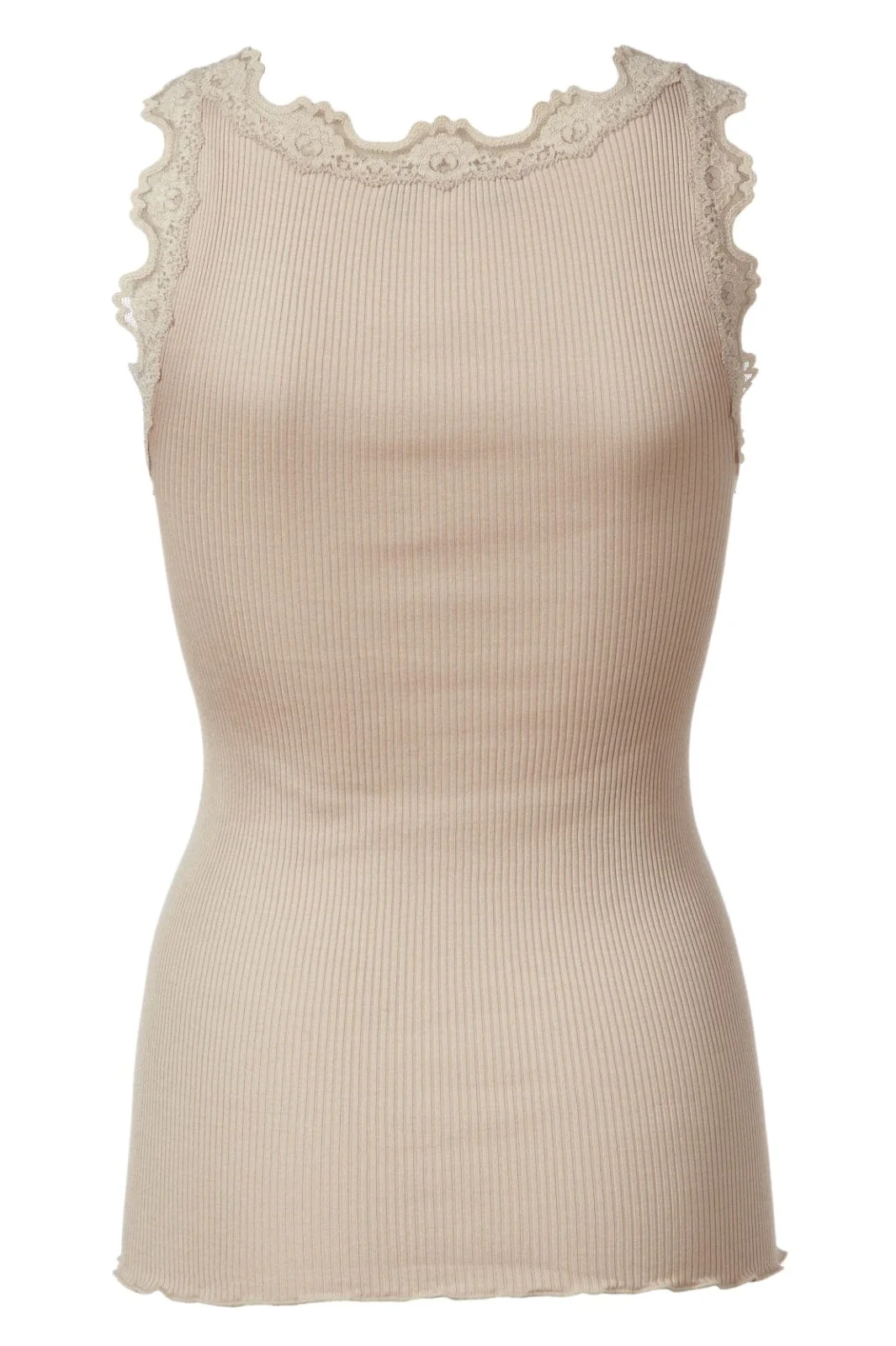 Rosemunde - Silk Top W/Lace - 826 Cacao - Image 2