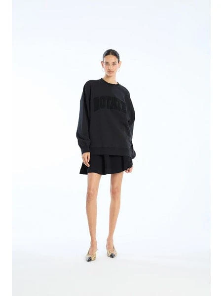 Rotate - Heavy Sweat Crewneck 115316100 - 100 Black - Image 3