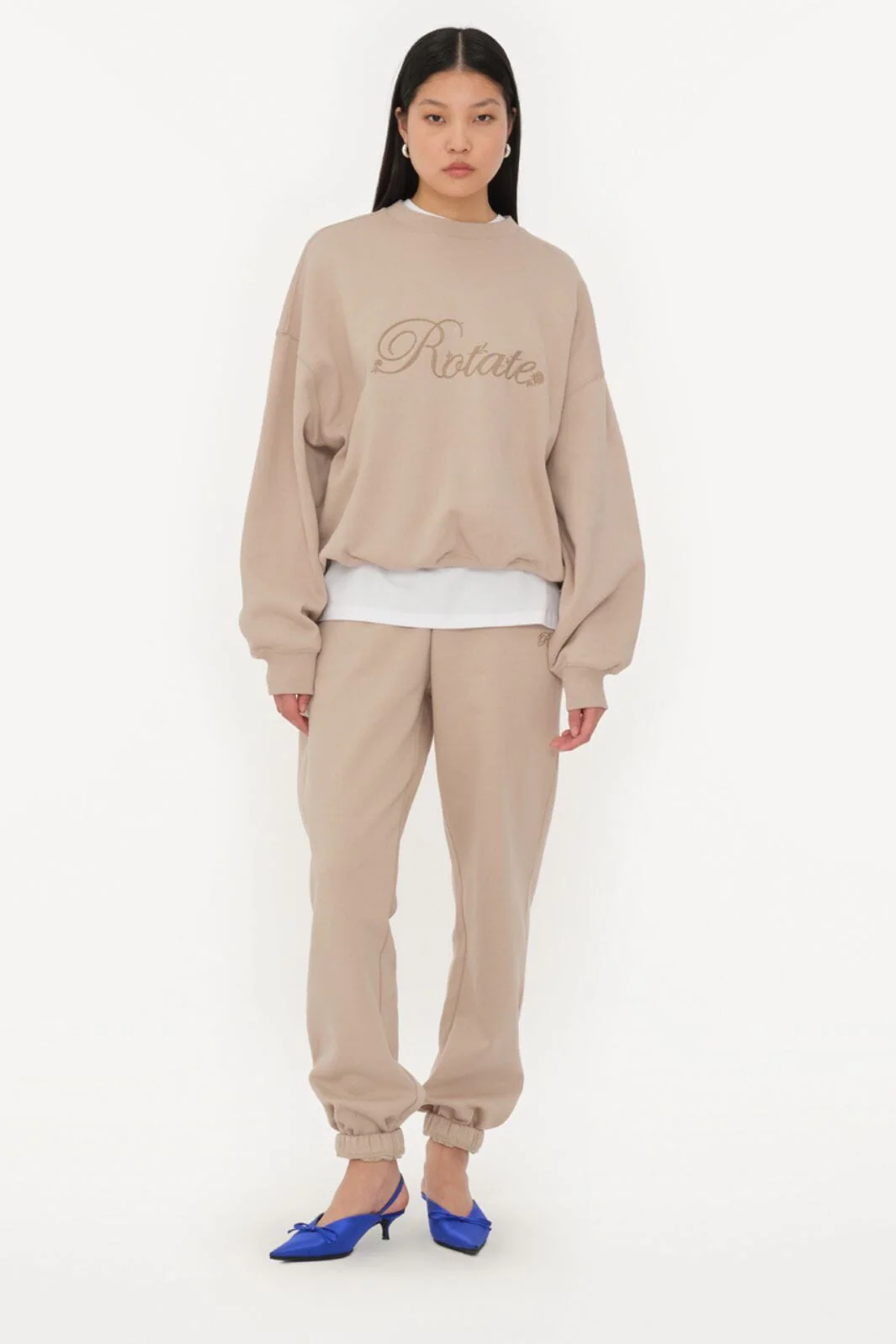 Rotate - Heavy Sweatpants 1134242313 - 2313 Simply Taupe Beige - Image 2