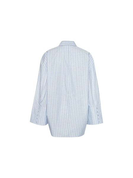 Rotate - Poplin Oversized Shirt 1153663082 - 3082 Hydrangea (blue) Comb. - Image 5