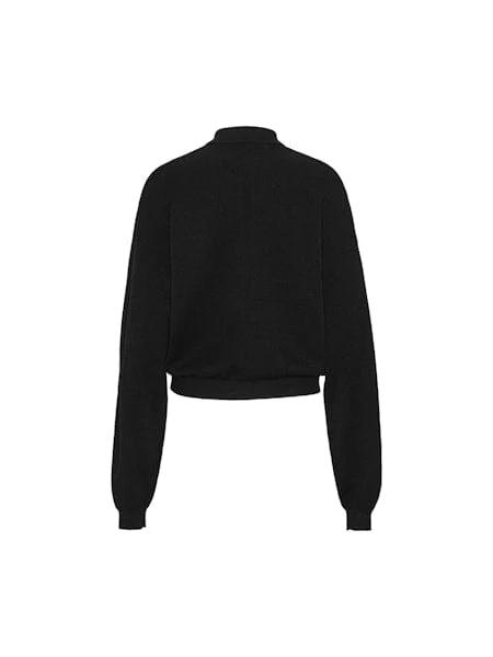 Rotate - Slinky Knit Polo 115137100 - BLACK - Image 6