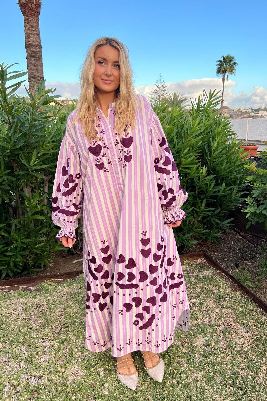 Sissel Edelbo x Molly&My - Elisabeth Dress SE 2076 - Plum Heart - Image 3