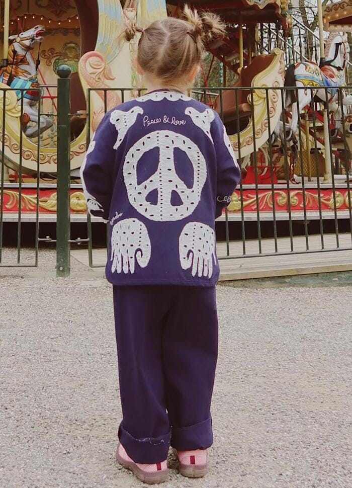 Sissel Edelbo - Ena MINI Jacket SE 1659 - Navy Birds - Image 4