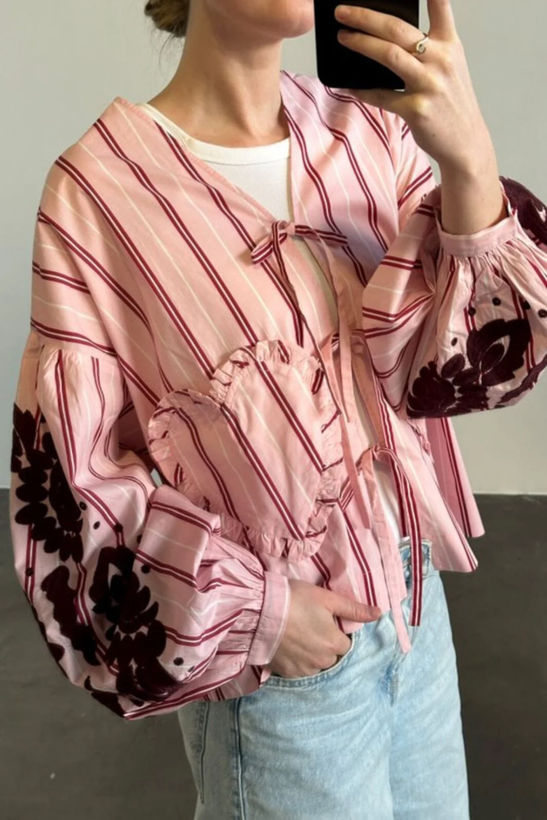 Sissel Edelbo x Molly&My - Molly Top SE 1650 - Rose Stripes - Image 2