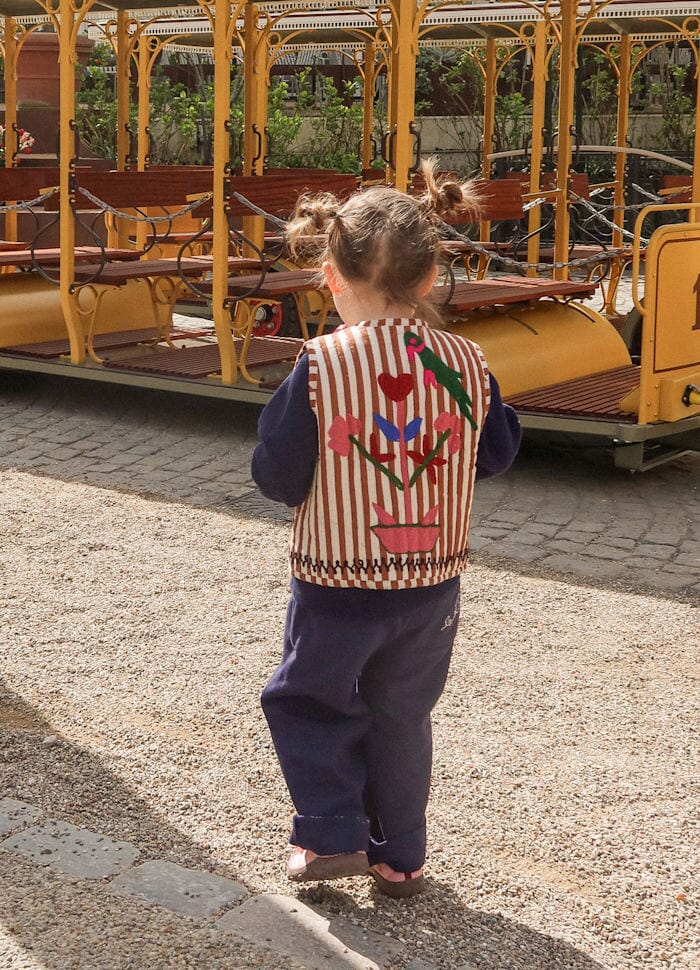 Sissel Edelbo - Vilja MINI Vest SE 1671 - Brown Stripes - Image 3