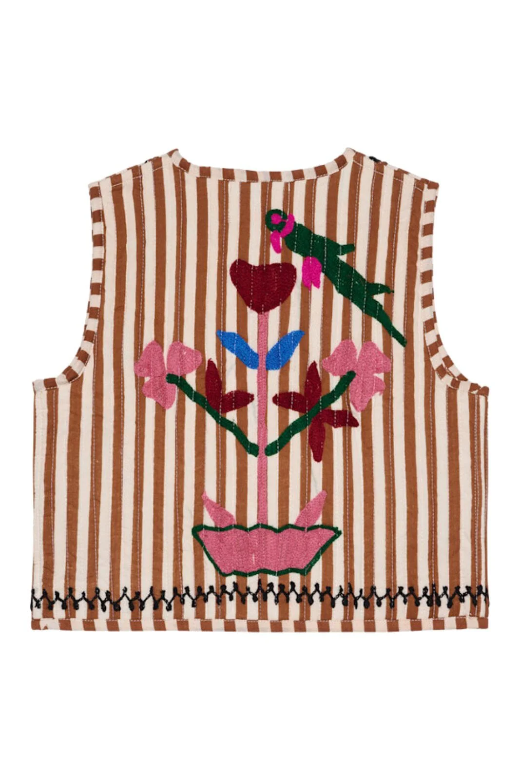 Sissel Edelbo - Vilja MINI Vest SE 1671 - Brown Stripes - Image 6