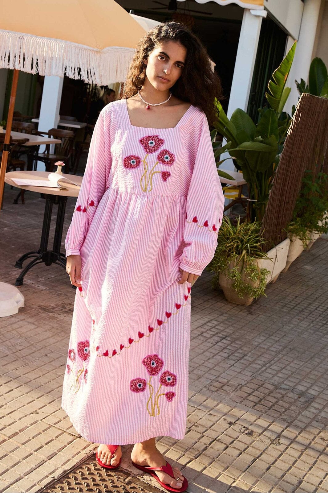 Sissel Edelbo - Wenke Dress SE 1643 - Pink Stripes - Image 3