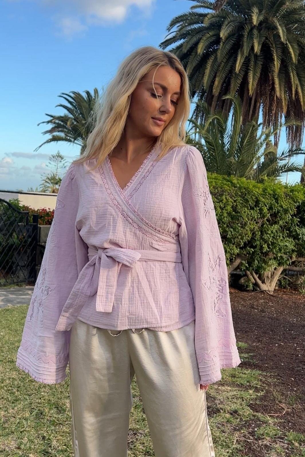 Sissel Edelbo x Molly&My - Winfrey Wrap Top SE 1999 - Lavender
