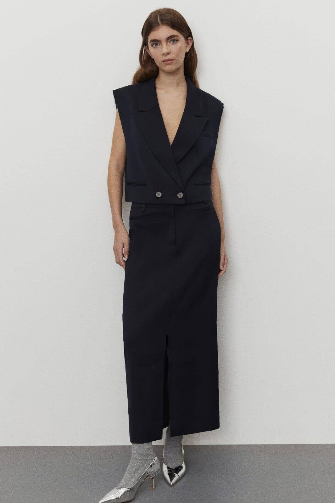 Sofie Schnoor - S241365 Skirt - Navy - Image 4