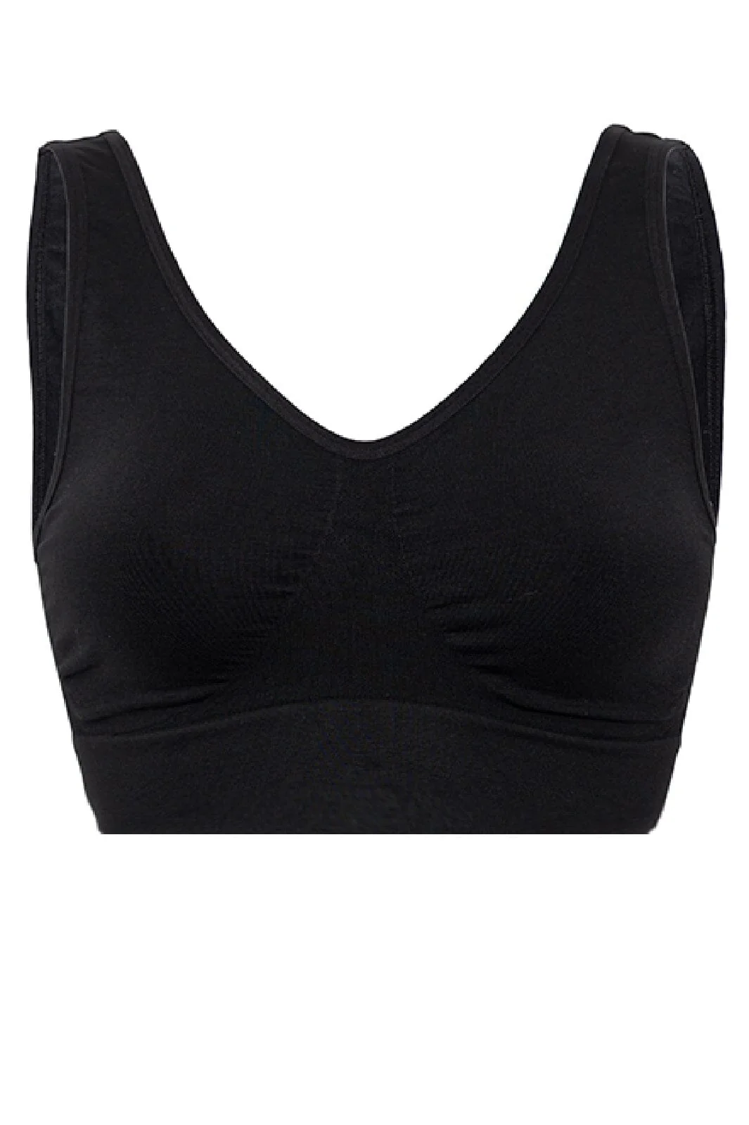 Soft basic - Haily Bra top wide strap 2 pak - black - Image 3