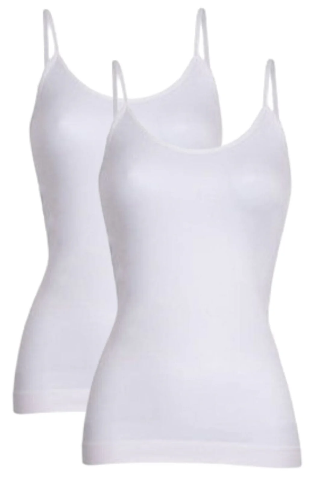 Soft basic - Soffi Top narrow strap 2 pak - white - Image 3