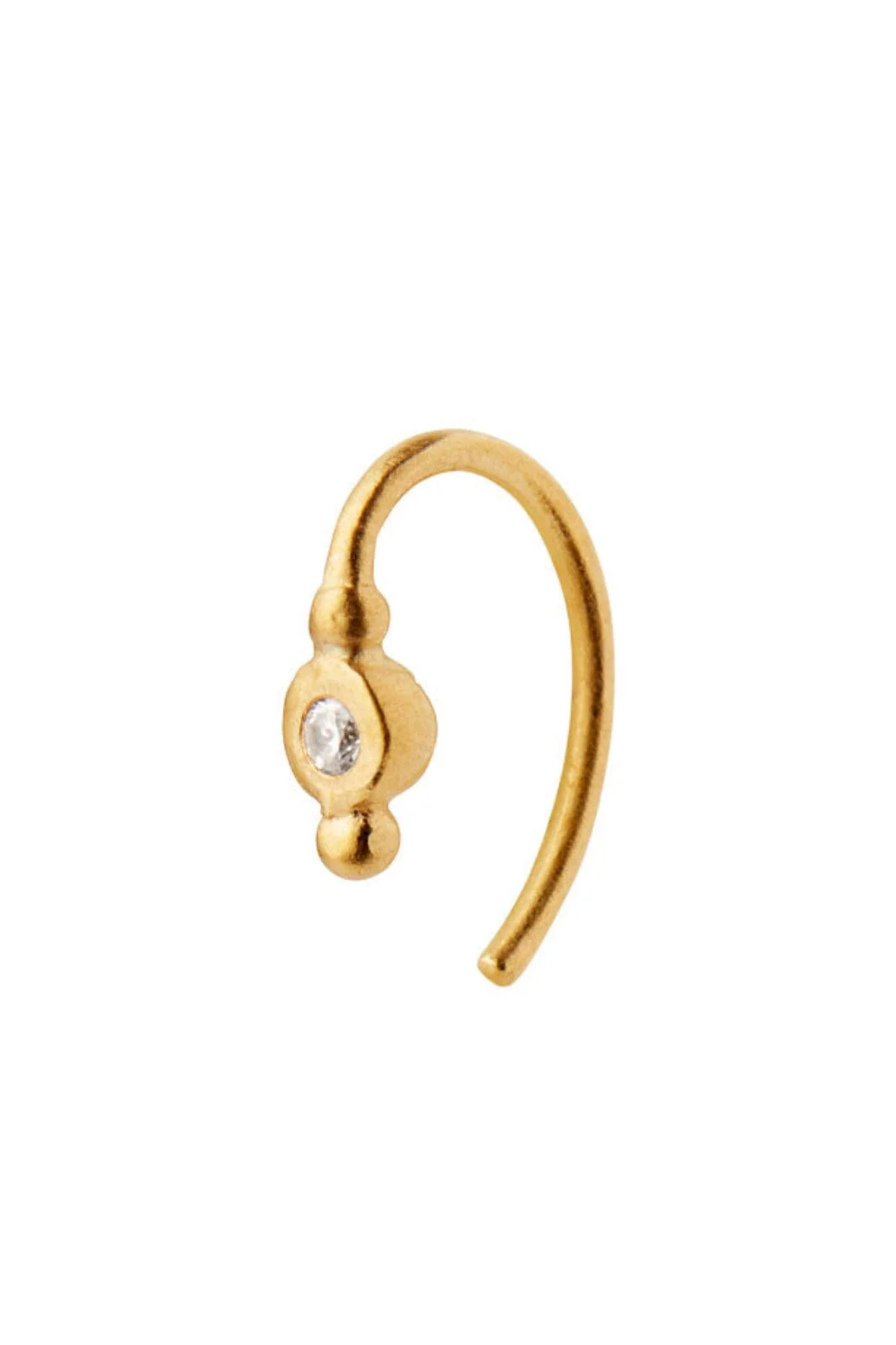 Stine A - Petit Bon-Bon White Zircon Earring - 1005-02-S-White