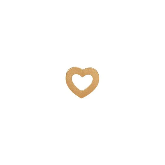 Stine A - Petit Open Love Heart Earring Goldenen - 1261-02-S