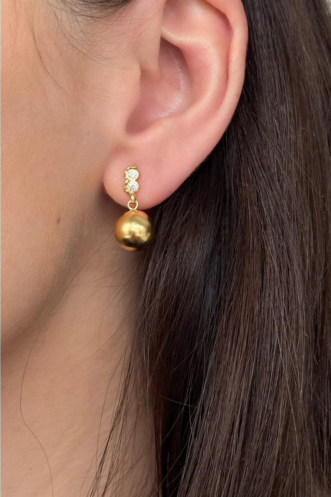 Stine A - Twin Flow & Disco Ball Earring - Single - 1334-02-S
