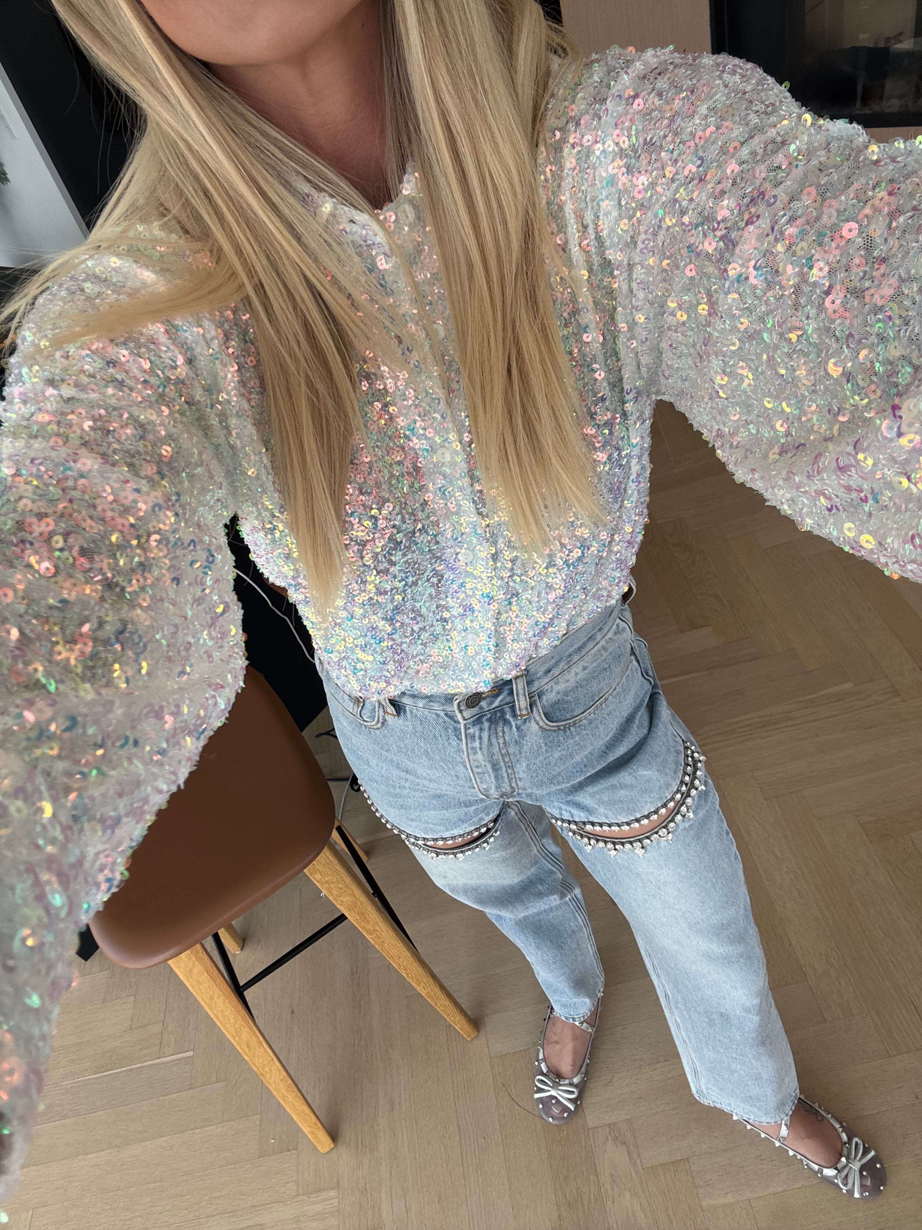 Valentin Studio - Classy Sequins Shirt - offwhite - Image 6