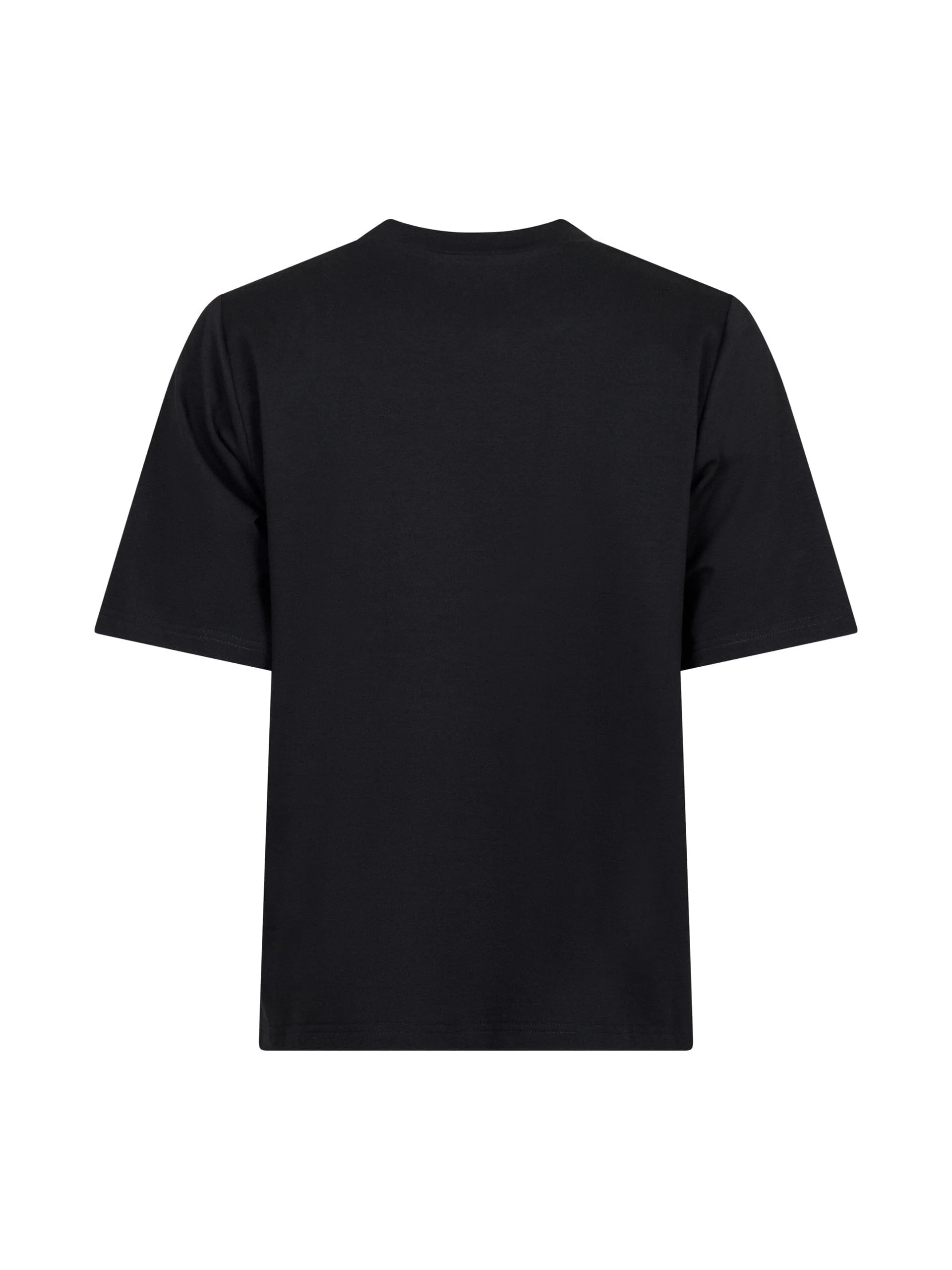 Valentin Studio - Gold Button Casual T-shirt - Black - Image 4