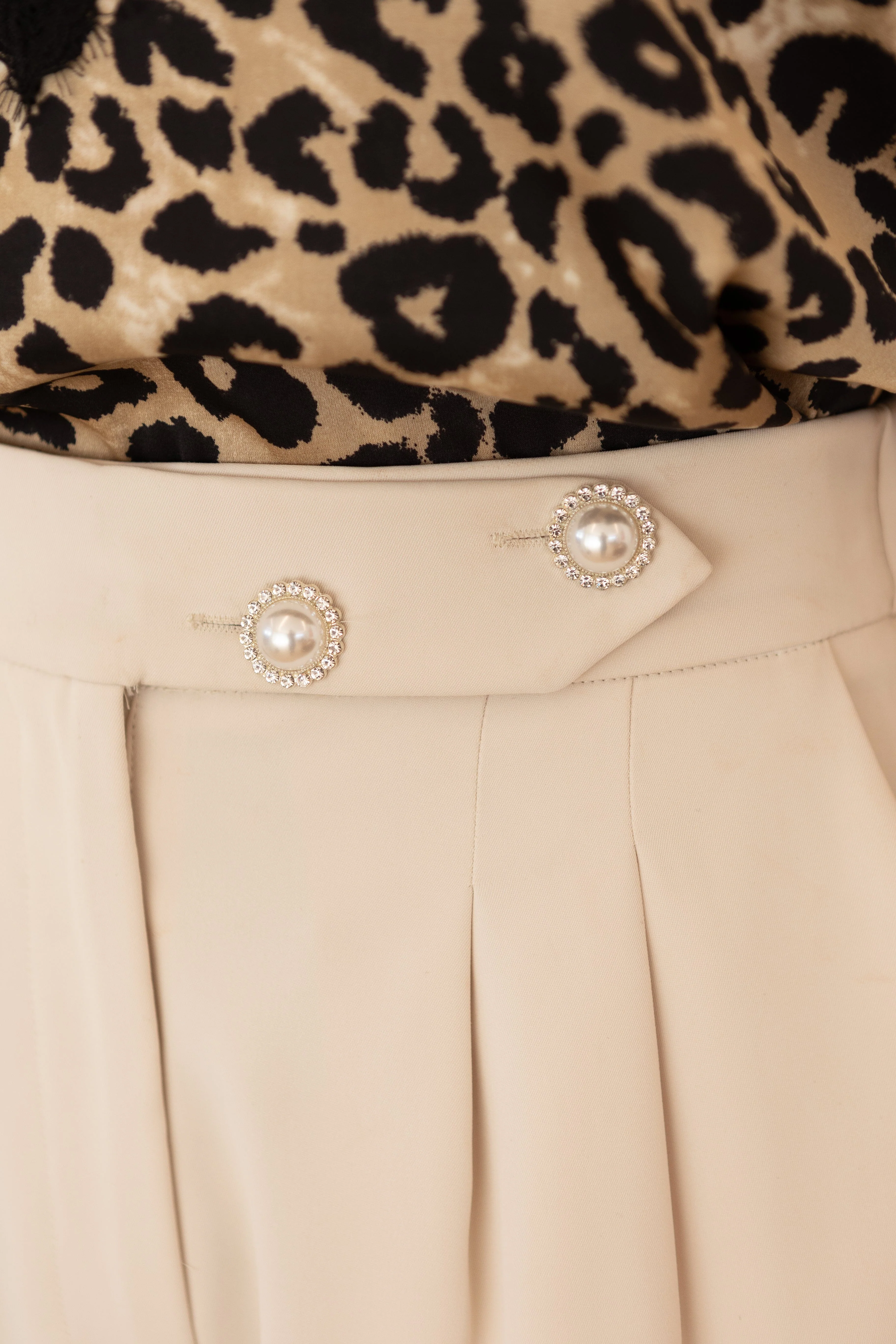 Valentin Studio - Josie Pants - Ivory - Image 3