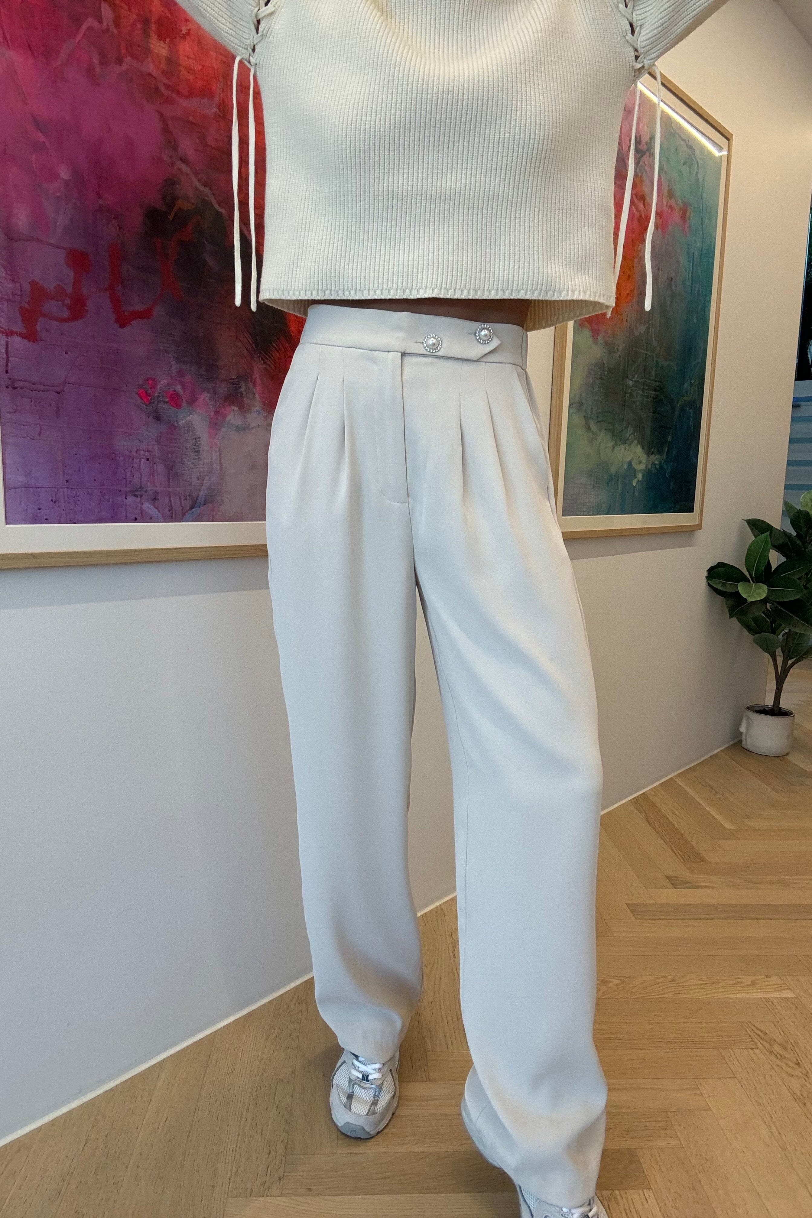 Valentin Studio - Josie Pants - Ivory - Image 7