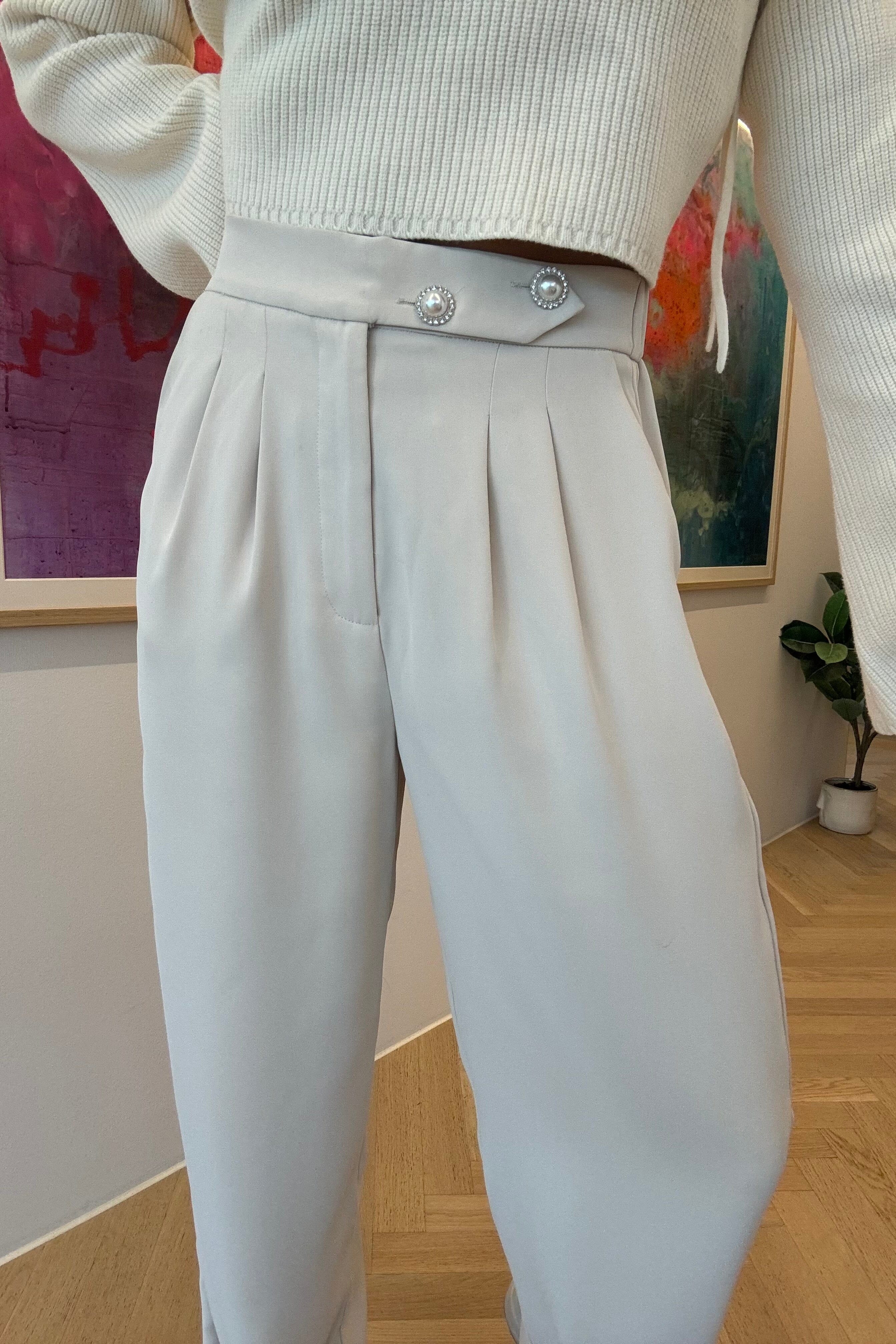 Valentin Studio - Josie Pants - Ivory - Image 8