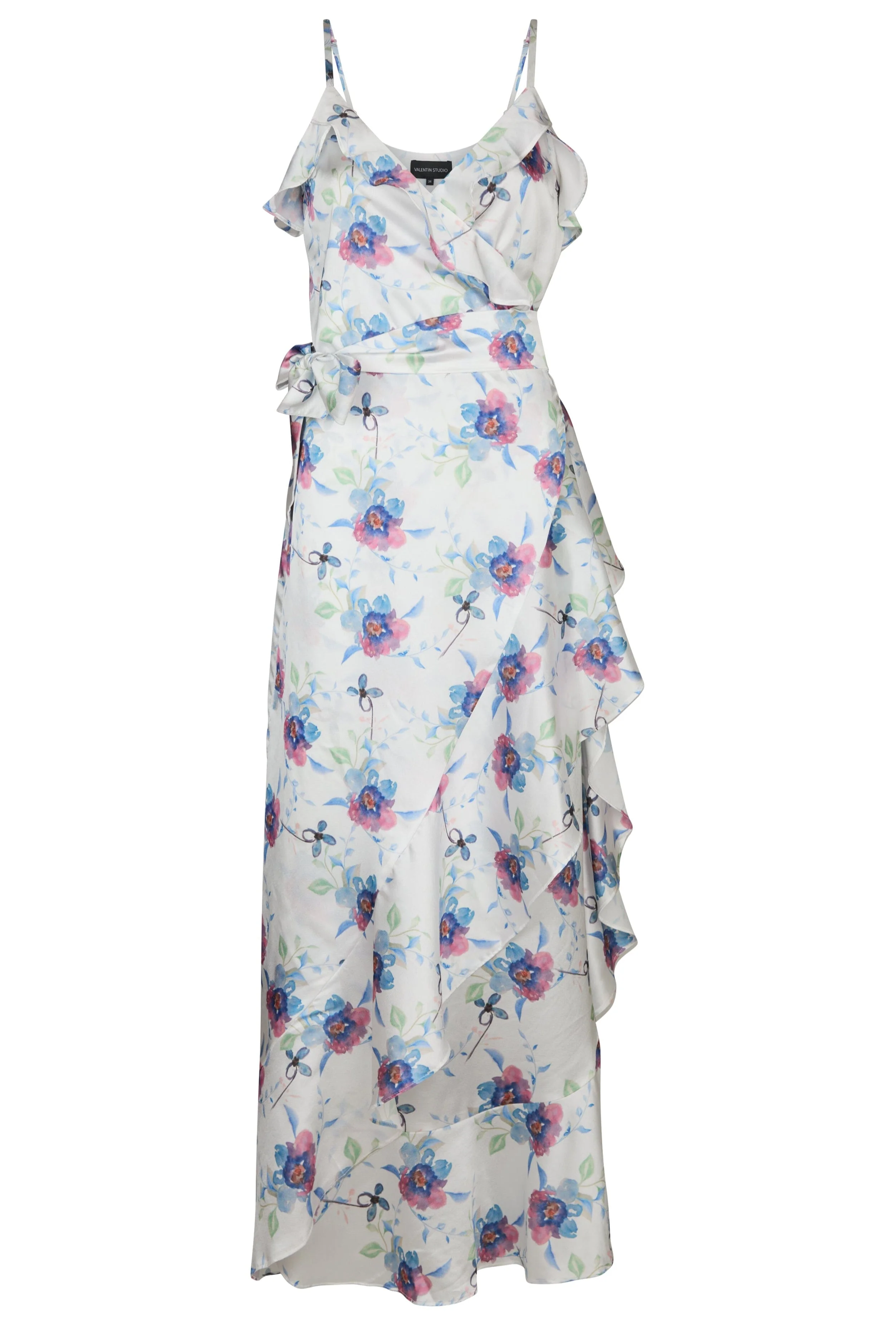 Valentin Studio - Strap Senorita Botanic Dress 165466 - 337 - White Exotic Garden - Image 2