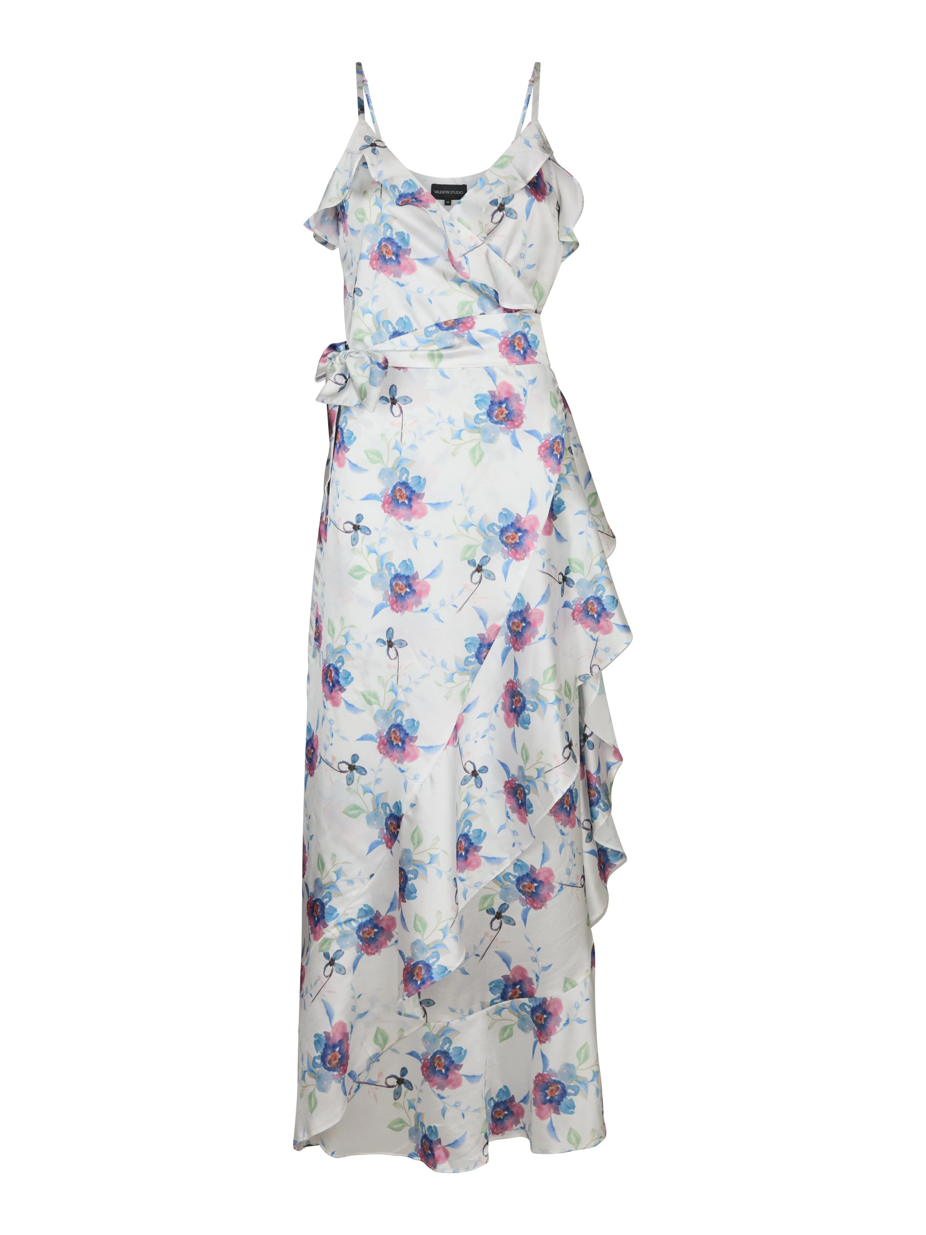Valentin Studio - Strap Senorita Botanic Dress 165466 - 337 - White Exotic Garden - Image 5