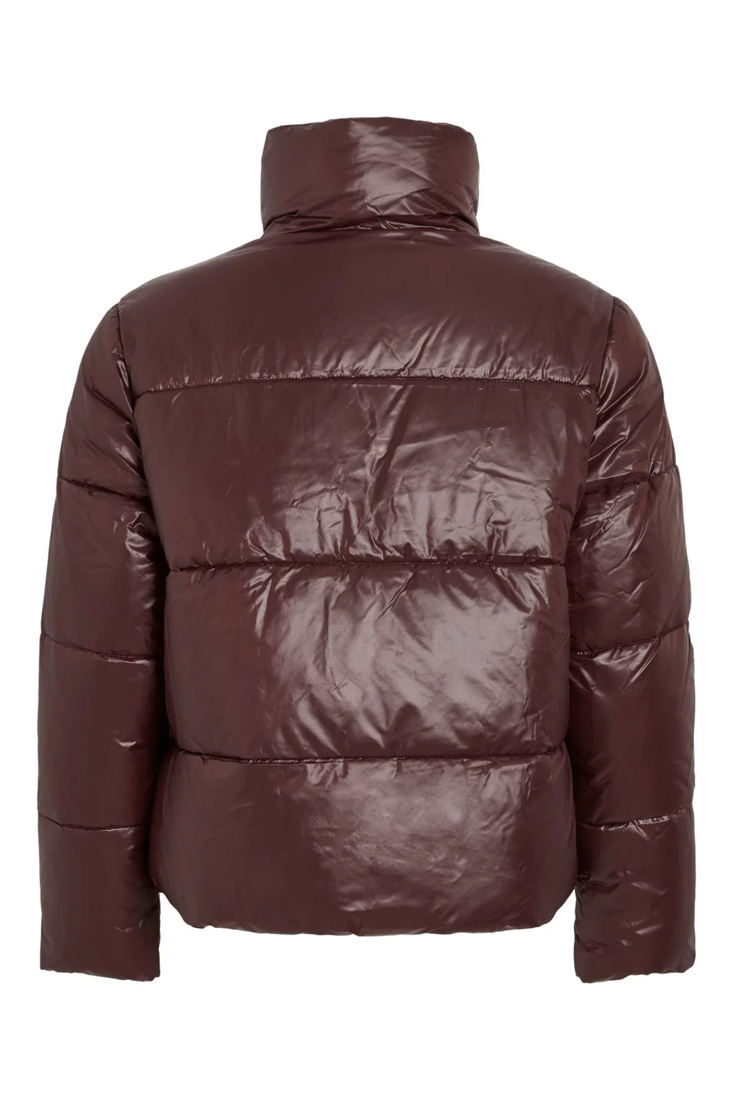 Vila - Vilidda L/S Shinny Puffer Short Jacket - 4897448 Fig - Image 6