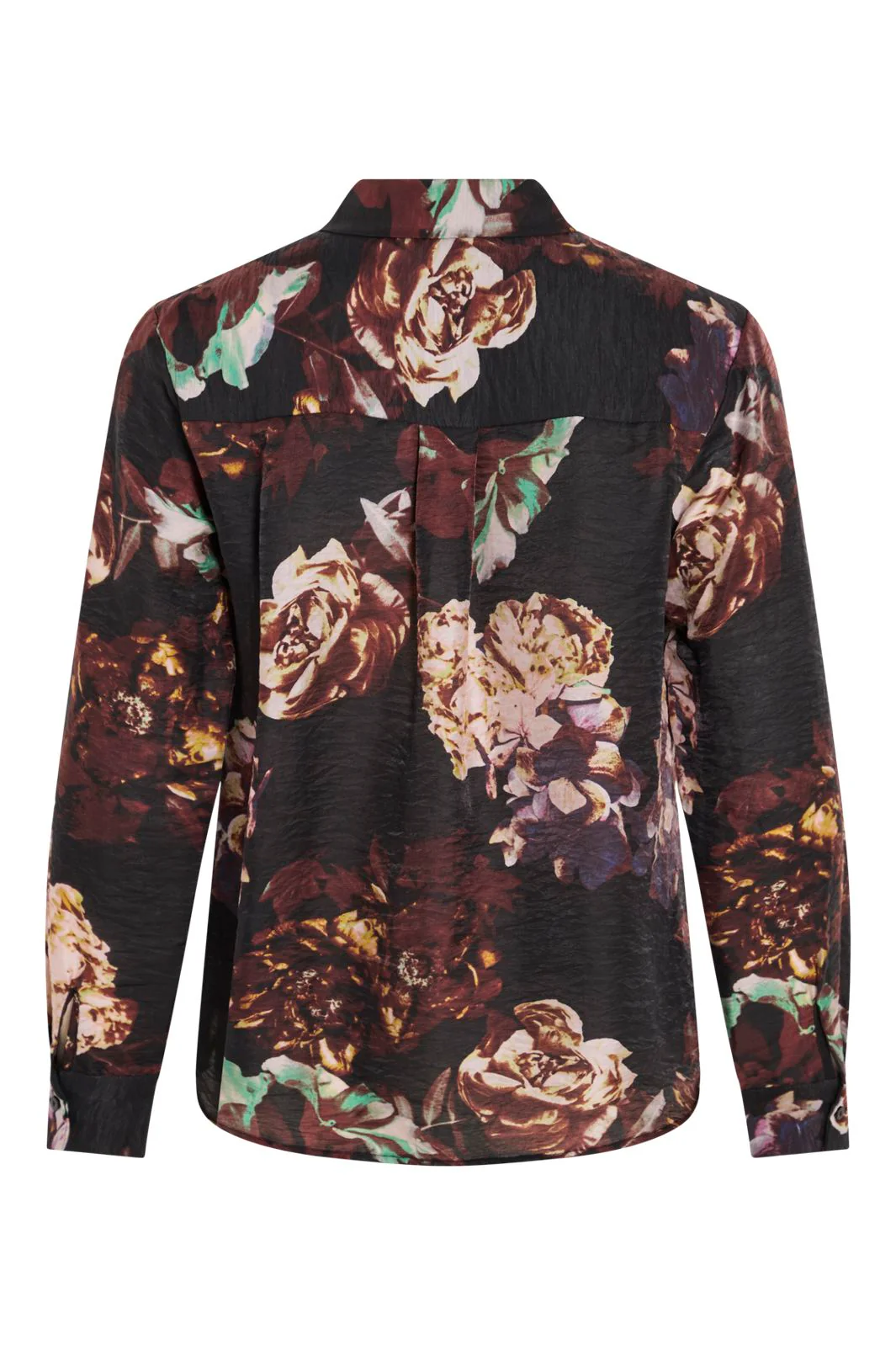 Vila - Virosanna Rosi L/S Loose Shirt - 4866405 Black Beauty Rosi - Image 2