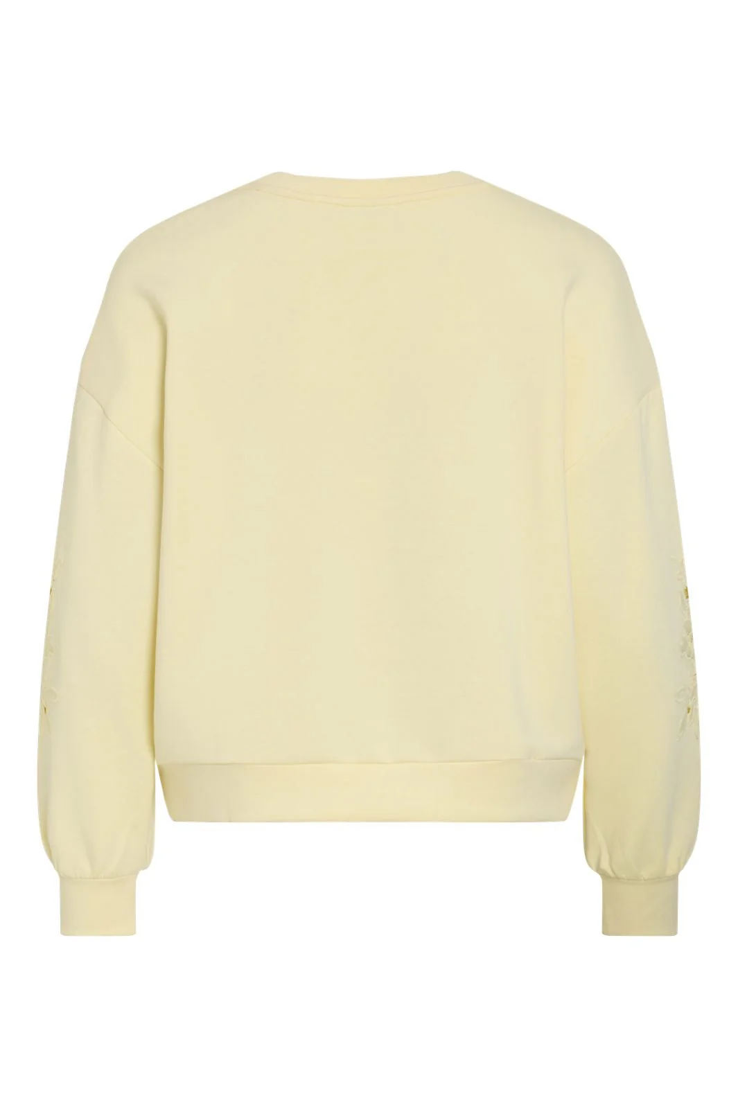 Vila - Visiffi O-Neck L/S Sweat Top - 4968752 Pastel Yellow - Image 2