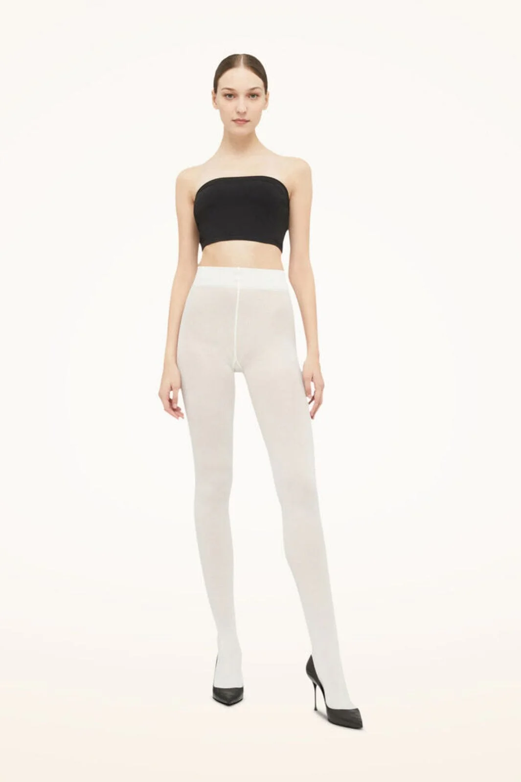Wolford - Cotton Rib Tights - 1051 Ecrue - Image 4