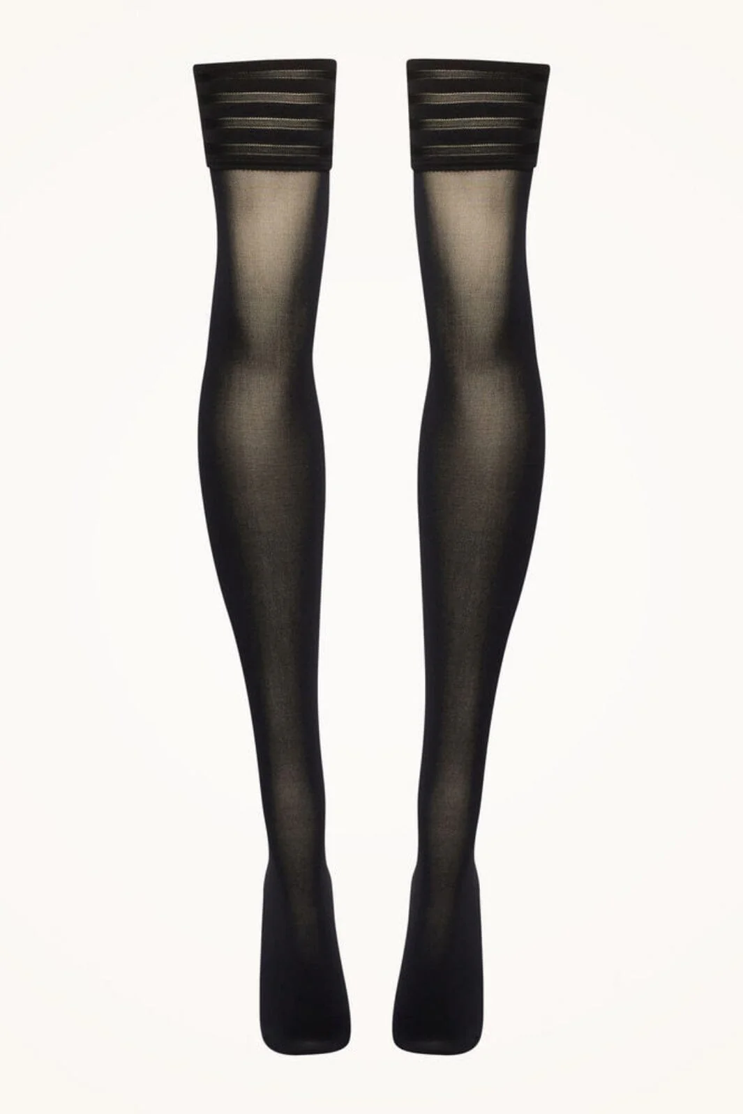 Wolford - Velvet De Luxe 50 Stay-up - 7005 Black - Image 2
