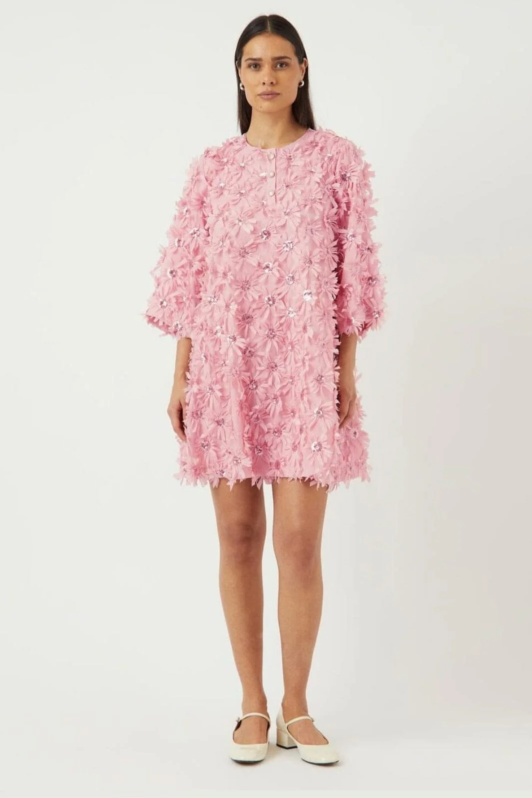 YAS - Yasabelone 3/4 Dress - 4806288 Romance Rose - Image 4