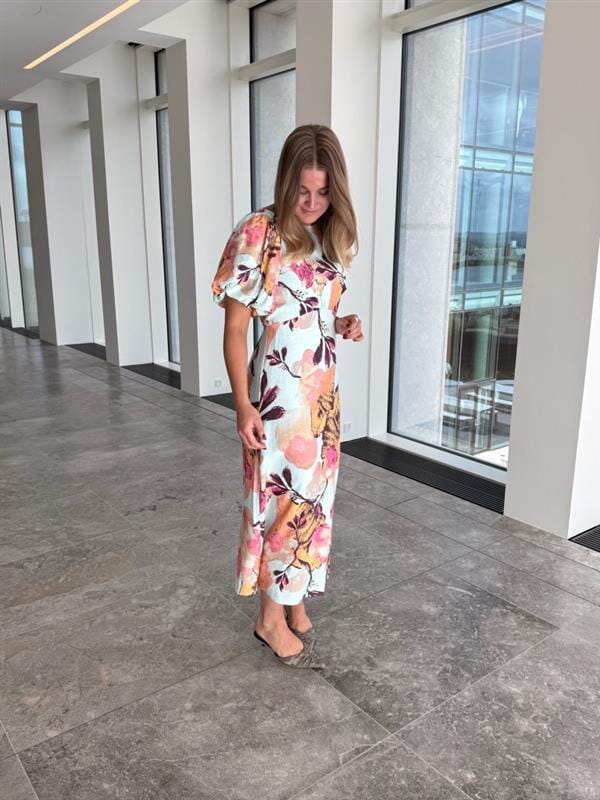 YAS - Yaserini 2/4 Long Dress - 5053167 Soothing Sea Erini - Image 4
