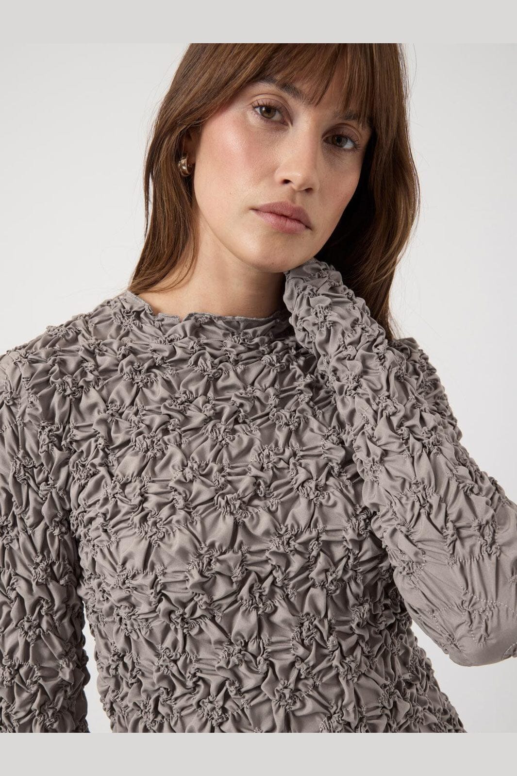 YAS - Yasmera Ls Top - 4966181 Taupe Gray - Image 6