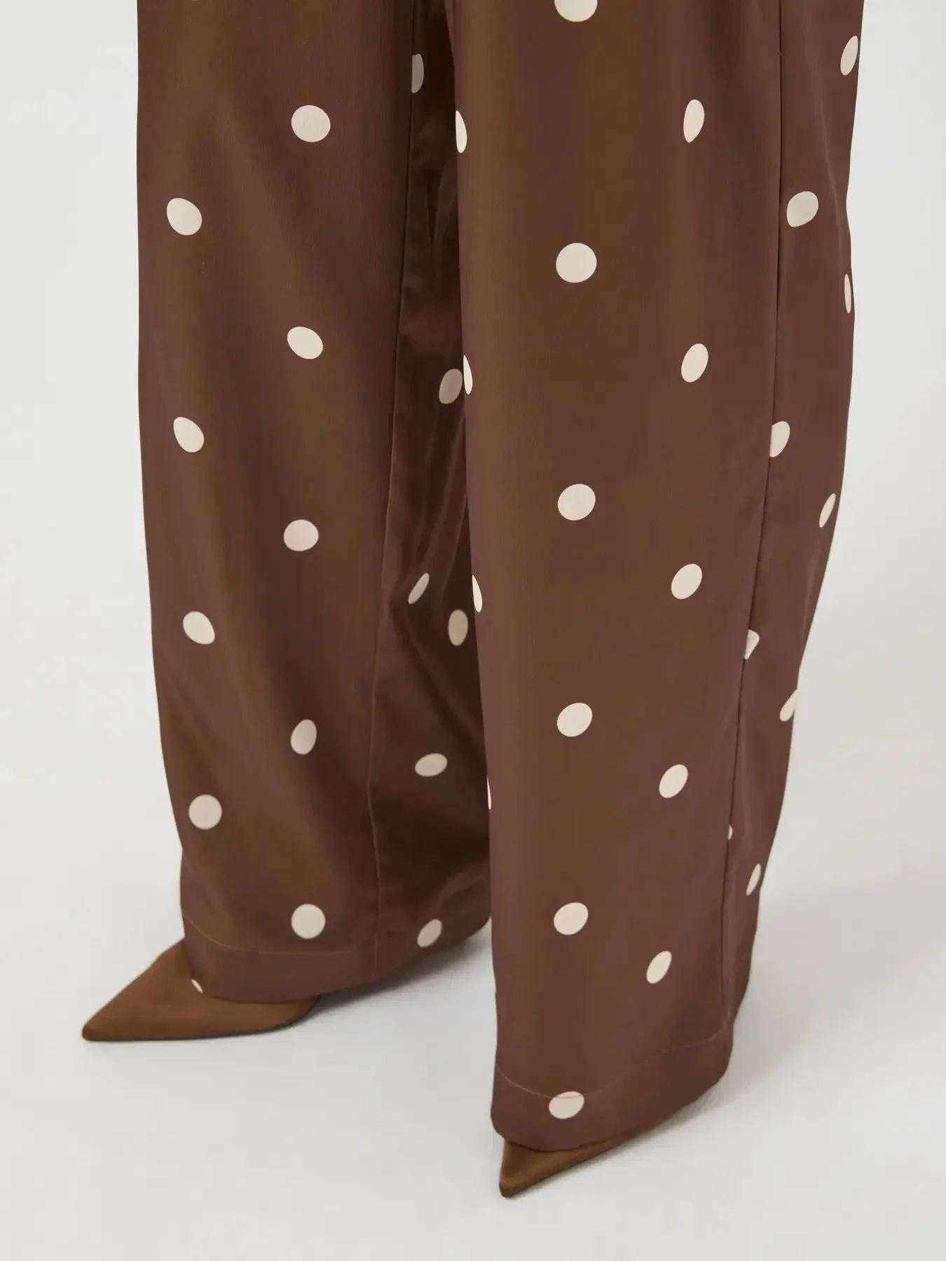 YAS - Yaspella Pant - 5084732 Pinecone Ecru Dots - Image 6