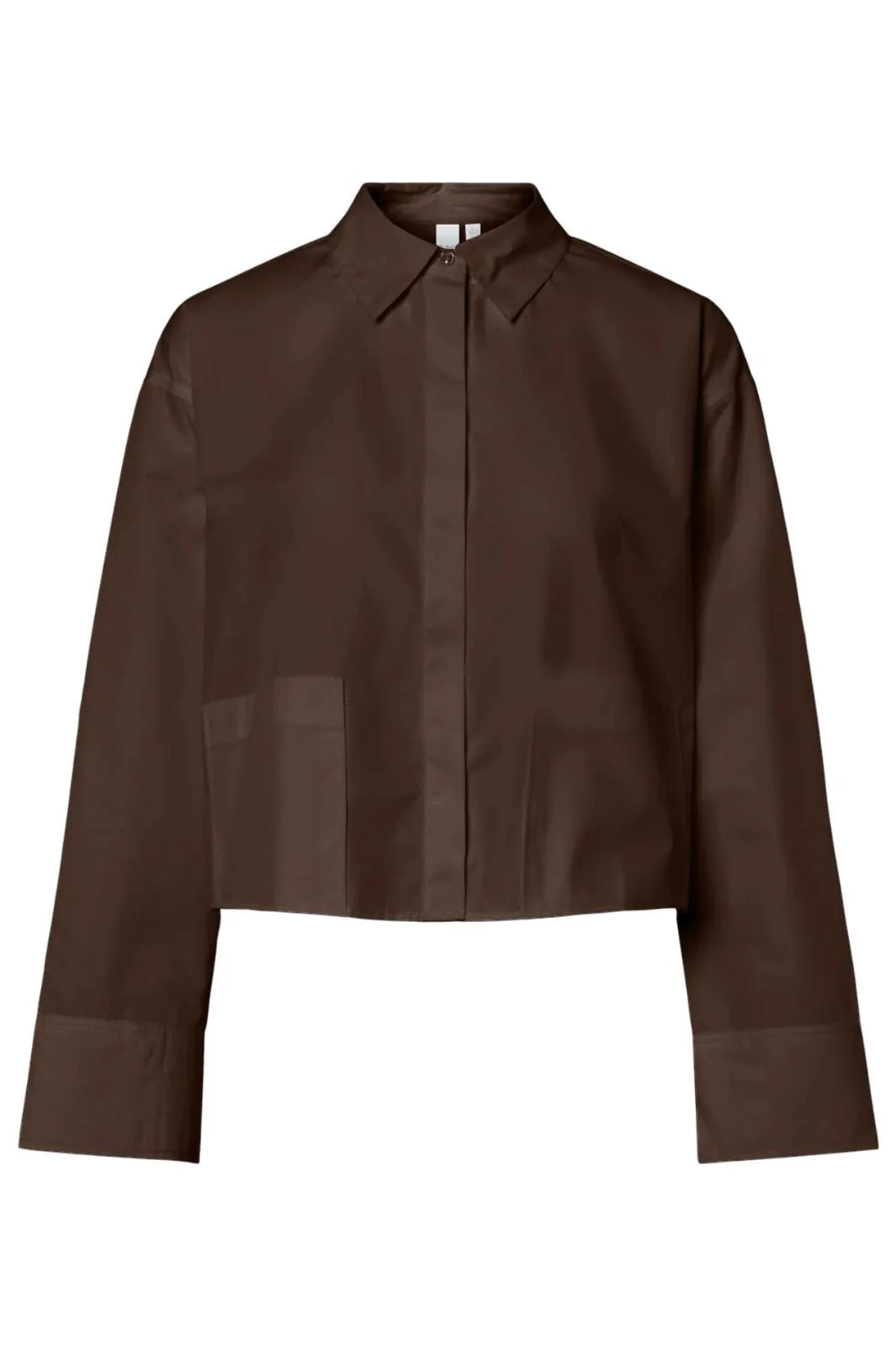 YAS - Yasroyalee Ls Short Shirt - 5090997 Chocolate Brown