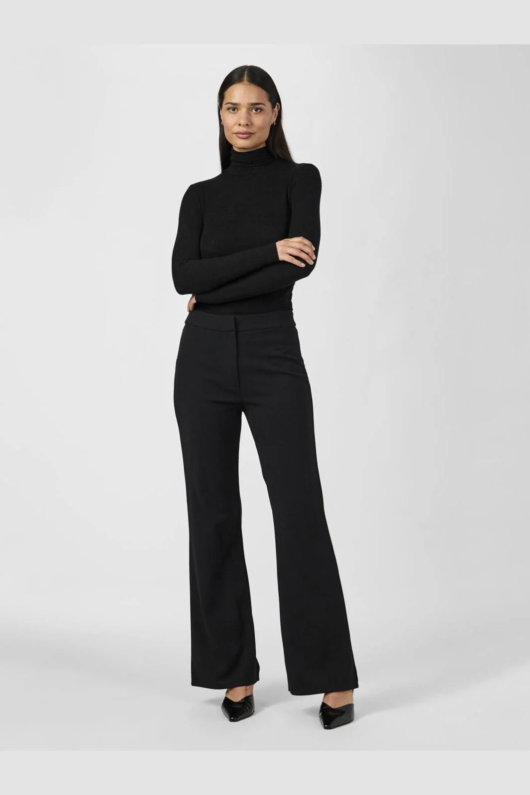 YAS - Yasvictoria Hmw Flared Pant - 4659894 Black - Image 4