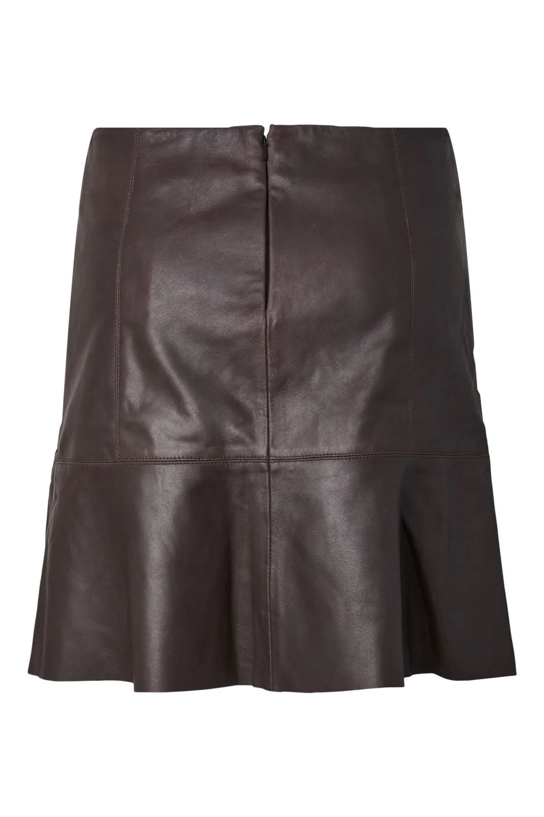 YAS - Yascolly Naplon Leather Skirt - 5091002 Chocolate Brown - Image 5