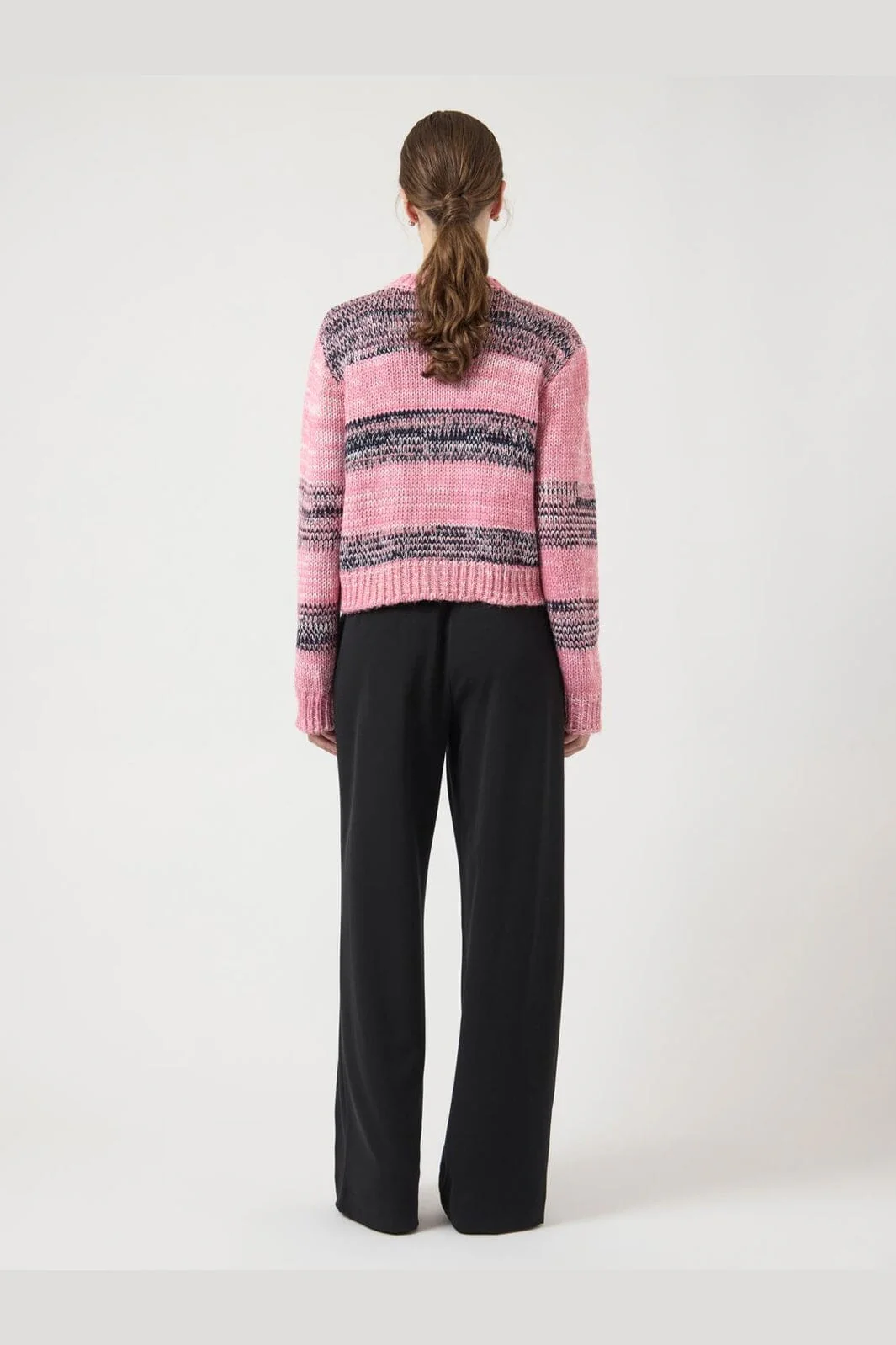 YAS - Yasmayla Ls Knit Cardigan - 4946183 Moonlite Mauve Mayla Stripes - Image 4