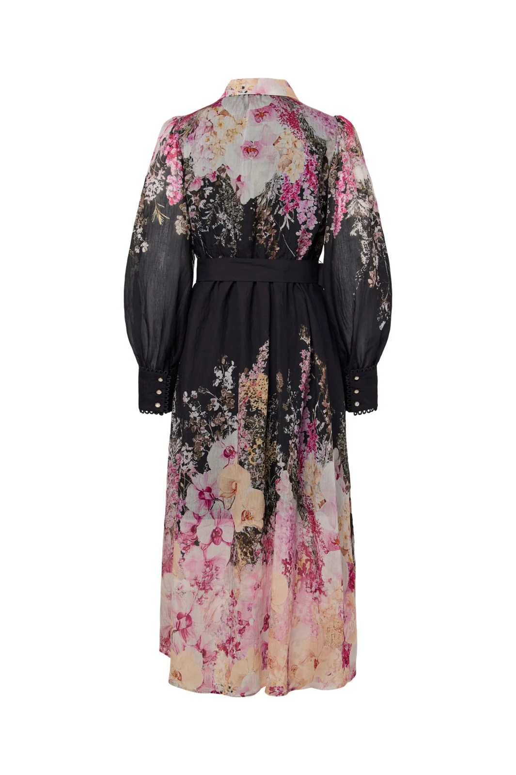 YAS - Yasromantica Ls Long Dress - 5102696 Black New Romantica Print - Image 2