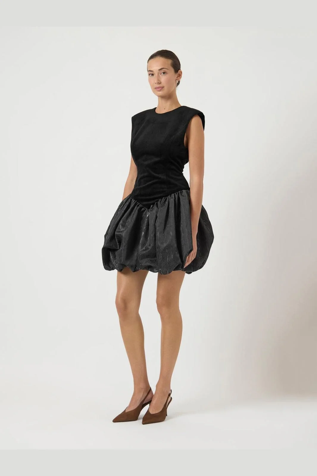 YAS - Yassarah Sl Bubble Hem Dress Gf - 4933406 Black - Image 7