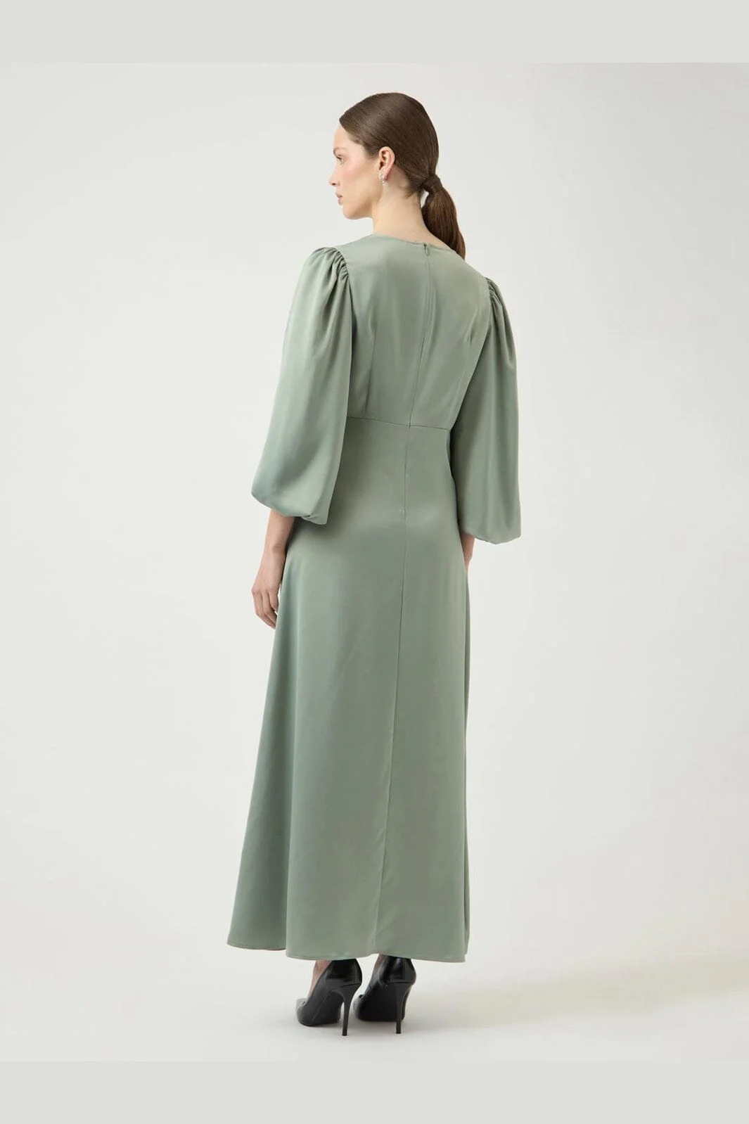 YAS - Yasthea 3/4 Long Dress - 5082896 Green Milieu - Image 5